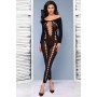 CATSUIT CR-4646 PRETO CHILIROSE