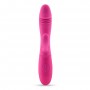 VIBRADOR RECARGABLE CON ESTIMULADOR DE CLÍTORIS BLOSSOMS ROSA FUERTE Y LUBRICANTE DE BASE AGUA INCLUIDO CRUSHIOUS