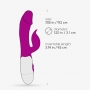 VIBRADOR CON ESTIMULADOR DE CLÍTORIS MOCHI MORADO Y LUBRICANTE DE BASE AGUA INCLUIDO CRUSHIOUS