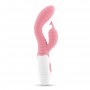 VIBRADOR COM ESTIMULADOR DE CLITÓRIS GUMMIE ROSA E LUBRIFICANTE À BASE DE ÁGUA INCLUÍDO CRUSHIOUS