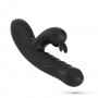 LAPIN VIBRADOR CONEJO RECARGABLE CON EMPUJE NEGRO CRUSHIOUS