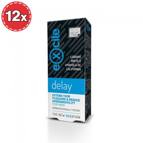 PACK CON 12 GELES RETARDANTES MAN DELAY EXCITE 15ML