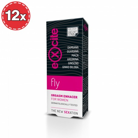 PACK COM 12 POTENCIADORES DE ORGASMO EXCITE WOMAN FLY 15ML