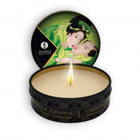 SHUNGA GREEN TEA MASSAGE CANDLE 30ML