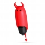 O-PET DIABLE AVEC VIBROMASSEUR BULLET À 10 VIBRATIONS ROUGE CRUSHIOUS