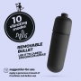O-PET DIABLE AVEC VIBROMASSEUR BULLET À 10 VIBRATIONS ROUGE CRUSHIOUS