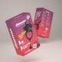 CRUSHIOUS DAEMON COCKRING WITH RECHARGEABLE VIBRATING BULLET BLACK