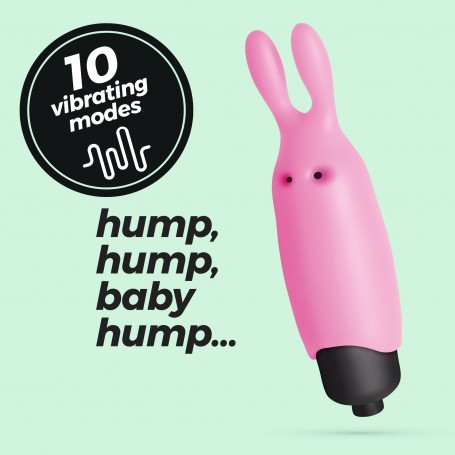 O-PET LAPIN AVEC BALLE À 10 VIBRATIONS ROSE PASTEL CRUSHIOUS