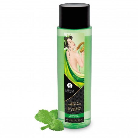 GEL BAIN ET DOUCHE - MENTHE SENSUELLE - 12.5 FL OZ / 370 ML - SHUNGA EROTIC ART