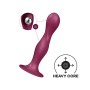 DILDO KINETIQUE DOUBLE BALL-R WEIGHTED DILDO ROUGE SATISFYER