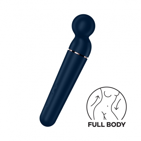VARITA PLANET WAND-ER - WAND VIBRATOR BLUE/ROSE GOLD SATISFYER