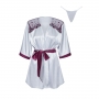 PEIGNOIR ET STRING SUMMER ARGENT BEAUTY NIGHT FASHION