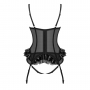 BEAUTY NIGHT FASHION RAFAELLA CORSET AND THONG BLACK