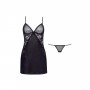 BEAUTY NIGHT FASHION MARINELA CHEMISE AND THONG BLACK