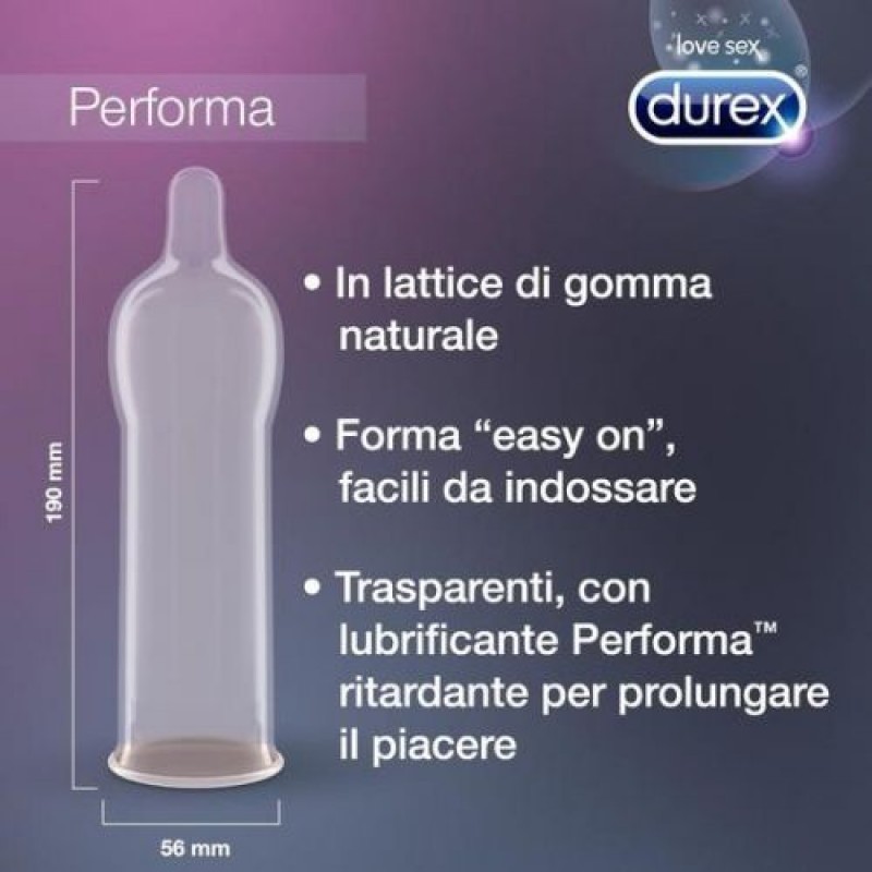 Preservativos Durex Xl, 56 Mm, Lubricante Para Pene, Tamaño