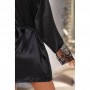 PEIGNOIR ET STRING FABIENNE NOIR BEAUTY NIGHT FASHION