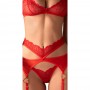 CONJUNTO DE 3 PIEZAS CUPIDE DESIR ROJO OBSESSIVE