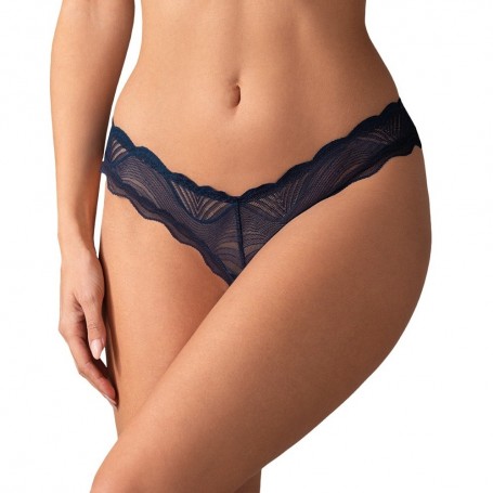 TANGA COM ABERTURA NIGHTLY AZUL OBSESSIVE