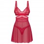 NUISETTE ET STRING SET CUPIDE DESIR ROUGE OBSESSIVE