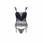 BEAUTY NIGHT FASHION ALENA CORSET AND THONG BLACK