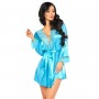 BEAUTY NIGHT FASHION SHERIE PEIGNOIR AND THONG TURQUOISE
