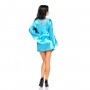 BEAUTY NIGHT FASHION SHERIE PEIGNOIR AND THONG TURQUOISE