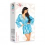 BEAUTY NIGHT FASHION SHERIE PEIGNOIR AND THONG TURQUOISE