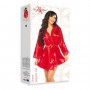 BEAUTY NIGHT FASHION SHERIE PEIGNOIR AND THONG RED