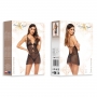 BEAUTY NIGHT FASHION DAVINA CHEMISE AND THONG BLACK