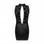 VESTIDO Y TANGA CAMERON NEGRO BEAUTY NIGHT FASHION