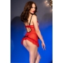 CHILIROSE CR-4832 BABYDOLL AND THONG RED