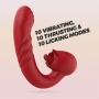 VIBRADOR ROSA CON IMPULSO OSIRIA CRUSHIOUS