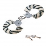 TOYJOY FURRY FUN CUFFS ZEBRA PLUSH