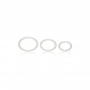ENSEMBLE 3 ANNEAUX TRI-RINGS TRANSPARENTE CALEXOTICS