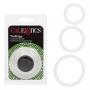 ENSEMBLE 3 ANNEAUX TRI-RINGS TRANSPARENTE CALEXOTICS