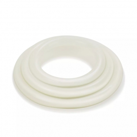 ENSEMBLE 3 ANNEAUX TRI-RINGS TRANSPARENTE CALEXOTICS