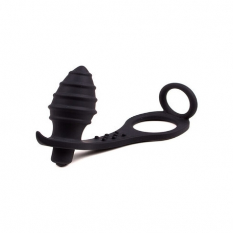 PLUG ANAL VIBRANT AVEC ANNEAU NOIR ROCK IT