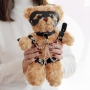 URSO DE PELÚCIA BONDAGE CRUSHITO PRETO 31CM CRUSHIOUS