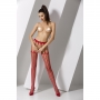 COLLANTS COM EFEITO DE LIGAS S004 VERMELHAS EROTIC LINE PASSION