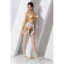 COLLANTS COM EFEITO DE LIGAS S006 BRANCAS EROTIC LINE PASSION