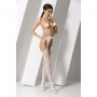 COLLANTS COM EFEITO DE LIGAS S018 BRANCAS EROTIC LINE PASSION