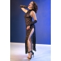 VESTIDO DE RENDA E TANGA CR-4853 PRETO CHILIROSE