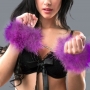 MENOTTES AVEC PLUMES MARABU VIOLET SECRET PLAY