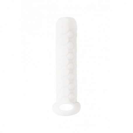 GAINE D'EXTENSION POUR PÉNIS HOMME LONG BLANC LOLA GAMES 9-12CM