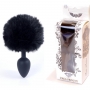 BOSS SERIES EXCLUSIVITY ANAL PLUG BUNNY TAIL BLACK