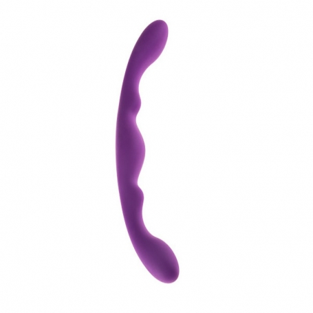 DILDO DOBLE LUNA MORADO ALIVE