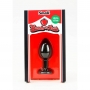 PLUG ANAL EN SILICONE PETIT AVEC BIJOU NOIR CANDY LUST