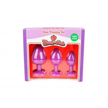 ENSEMBLE DE BIJOUX D'ENTRAÎNEMENT ANAL VIOLET CANDY LUST