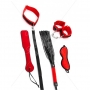 ENSEMBLE DE 5 PIÈCES RED BONDAGE SET ARGUS TOYS