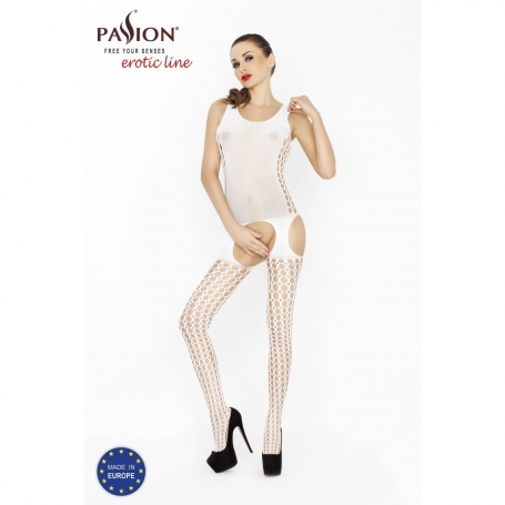 PASSION EROTIC LINE BODYSTOCKING BS029 WHITE